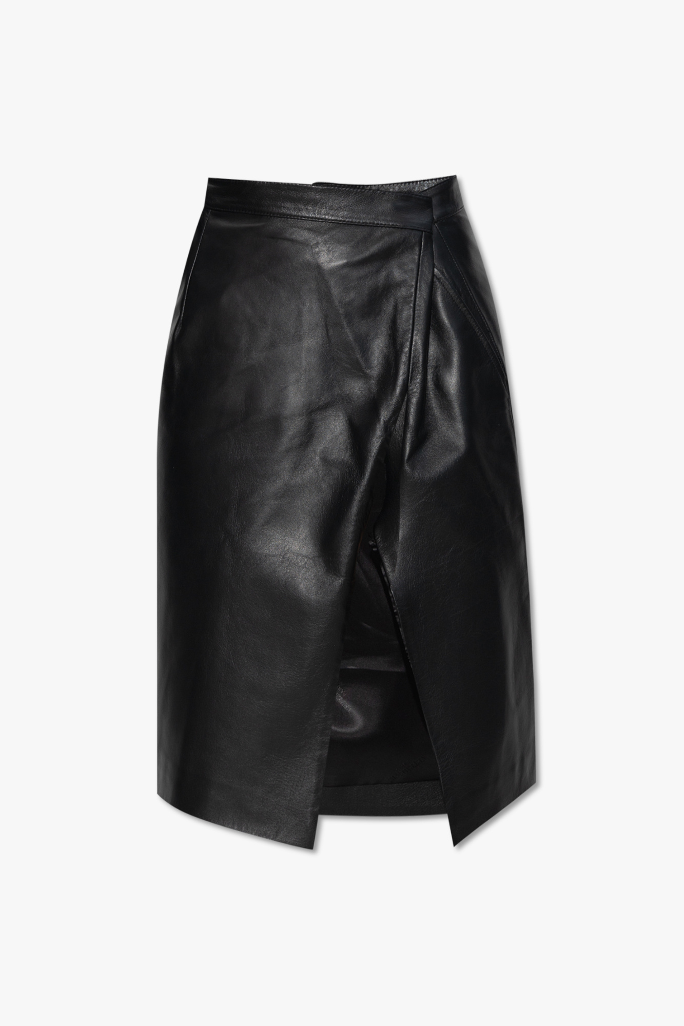 Black Asymmetric leather skirt VETEMENTS - Vitkac Canada